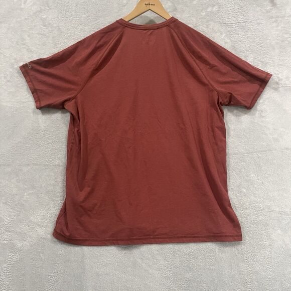 Carhartt Relaxed Fit Pocket T-Shirt Tee Crewneck Men Comfort Work Maroon Brown - Picture 4 of 8